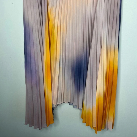 A.L.C. Sonali Ombré Midi Skirt Pleated Pastel‎ Women’s XL 14 Taylor Swift Lover - Picture 8 of 14